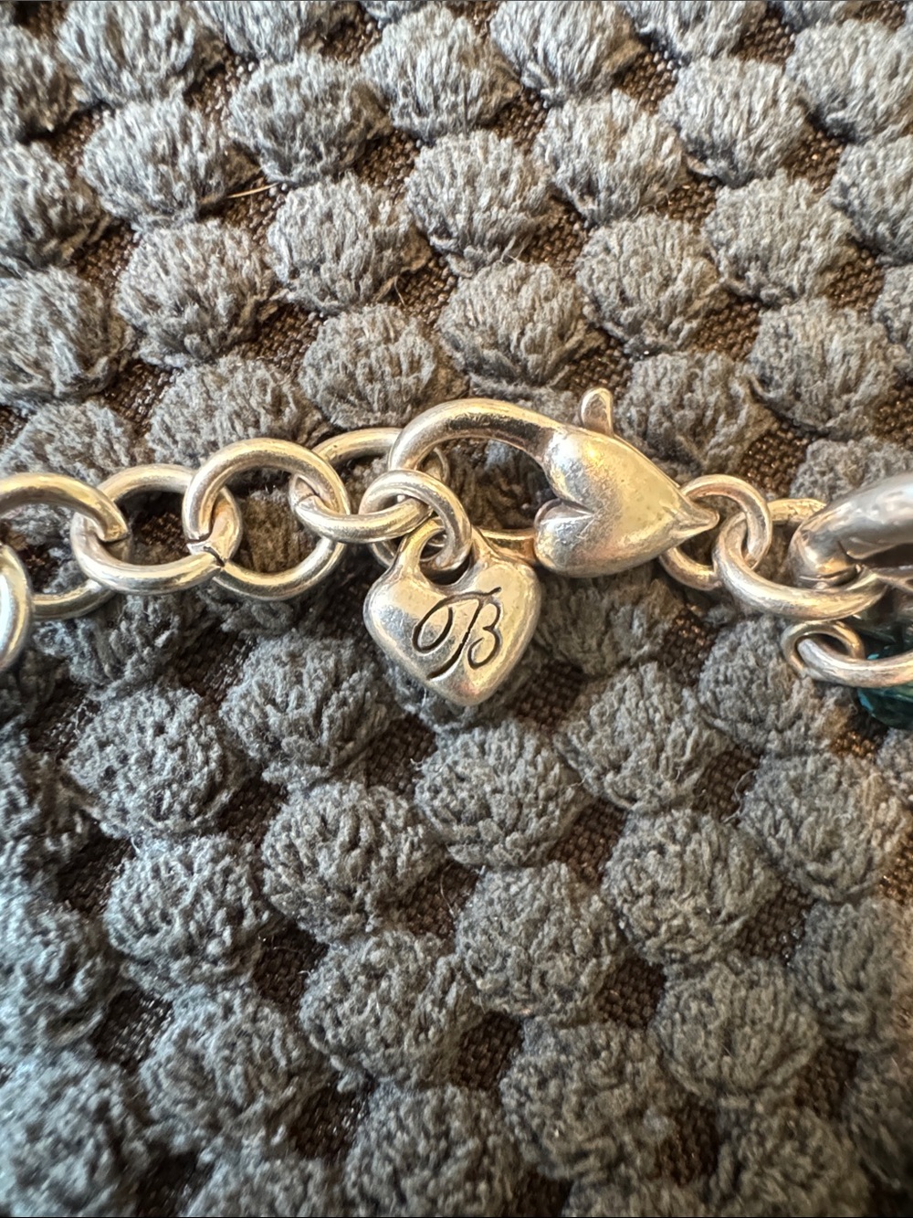 Brighton  Silver Multi-Color Charm Link Bracelet - Picture 6 of 8